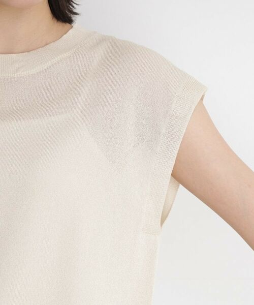 THE SHOP TK / ザ ショップ ティーケー ニット・セーター | ラメシアーフレンチ袖トップス【セットUP可/洗濯機OK】 | 詳細17