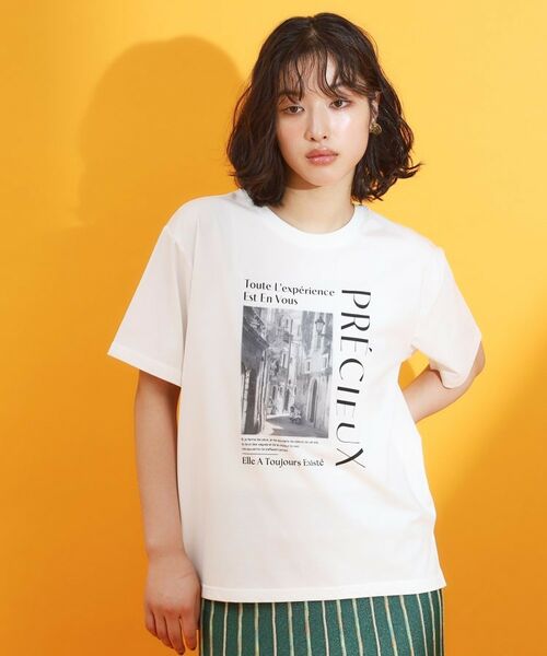 THE SHOP TK / ザ ショップ ティーケー Tシャツ | フォトアソートTシャツ【接触冷感/UV/毛玉になりにくい/洗濯機OK】 | 詳細9