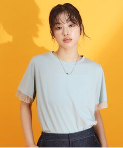 THE SHOP TK / ザ ショップ ティーケー Tシャツ | 【再入荷】袖シアーTシャツ【接触冷感/UV/洗濯機OK】
