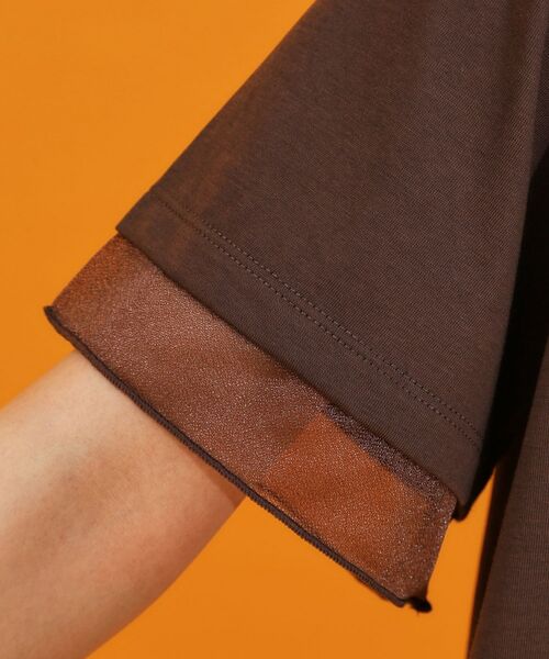 THE SHOP TK / ザ ショップ ティーケー Tシャツ | 【再入荷】袖シアーTシャツ【接触冷感/UV/洗濯機OK】 | 詳細11