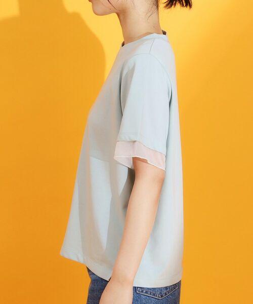 THE SHOP TK / ザ ショップ ティーケー Tシャツ | 【再入荷】袖シアーTシャツ【接触冷感/UV/洗濯機OK】 | 詳細17
