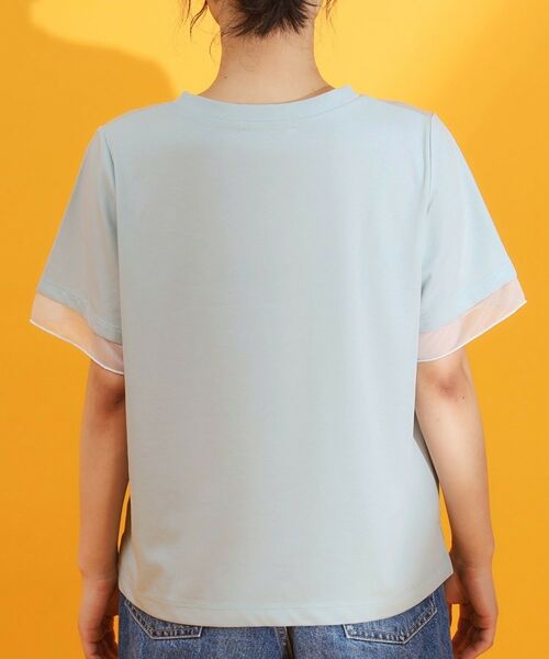 THE SHOP TK / ザ ショップ ティーケー Tシャツ | 【再入荷】袖シアーTシャツ【接触冷感/UV/洗濯機OK】 | 詳細18