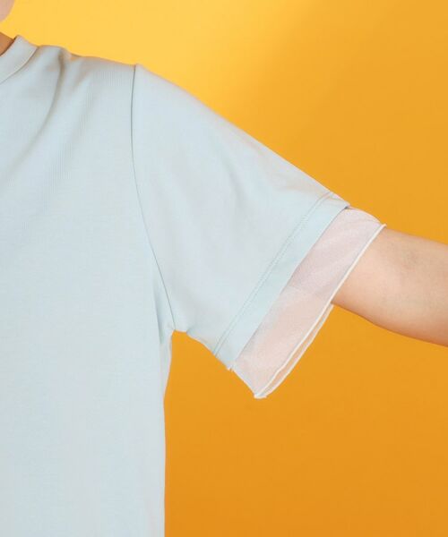 THE SHOP TK / ザ ショップ ティーケー Tシャツ | 【再入荷】袖シアーTシャツ【接触冷感/UV/洗濯機OK】 | 詳細20