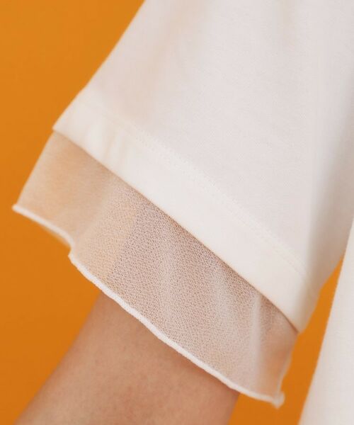 THE SHOP TK / ザ ショップ ティーケー Tシャツ | 【再入荷】袖シアーTシャツ【接触冷感/UV/洗濯機OK】 | 詳細4