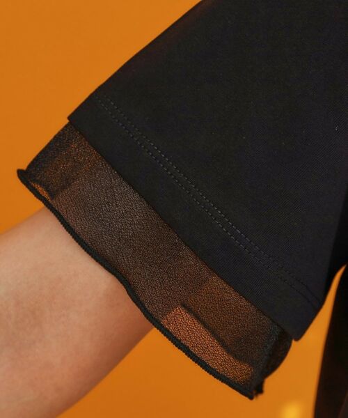 THE SHOP TK / ザ ショップ ティーケー Tシャツ | 【再入荷】袖シアーTシャツ【接触冷感/UV/洗濯機OK】 | 詳細7