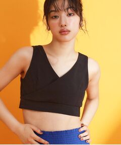 THE SHOP TK / ザ ショップ ティーケー キャミソール・チューブトップ | 【mizugiwa/ラッシュガード】パット入りリボンビスチェ/セットアップ可/接触冷感/UVケア/洗える