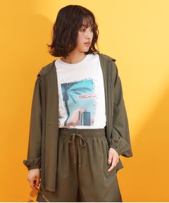 THE SHOP TK / ザ ショップ ティーケー レザーブルゾン・ジャケット | 【mizugiwa/ラッシュガード】フロントジップパーカ/セットアップ可/接触冷感/UVケア/洗濯機OK