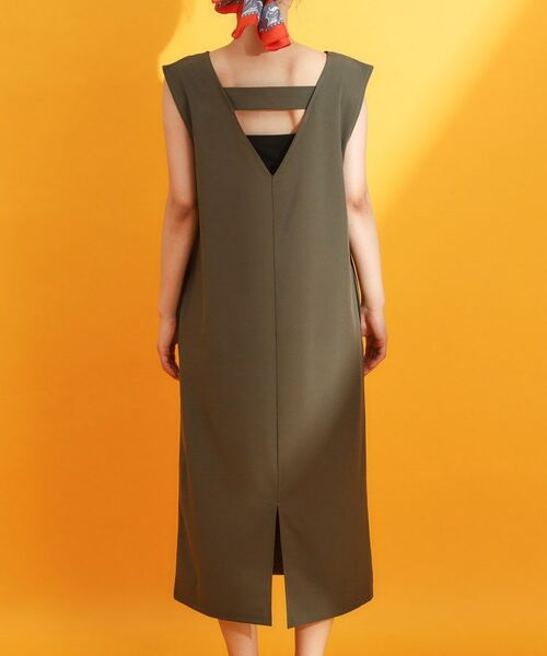 THE SHOP TK / ザ ショップ ティーケー ロング・マキシ丈ワンピース | 【mizugiwa/ラッシュガード】Vネックジャンスカ/セットアップ可/接触冷感/UVケア/洗濯機OK | 詳細14