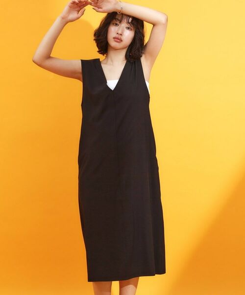 THE SHOP TK / ザ ショップ ティーケー ロング・マキシ丈ワンピース | 【mizugiwa/ラッシュガード】Vネックジャンスカ/セットアップ可/接触冷感/UVケア/洗濯機OK | 詳細8