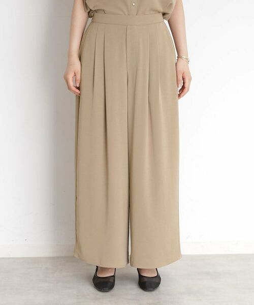THE SHOP TK / ザ ショップ ティーケー パンツ | タックワイドパンツ【UV/洗濯機OK/セットUP可】 | 詳細14