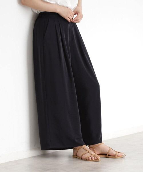 THE SHOP TK / ザ ショップ ティーケー パンツ | タックワイドパンツ【UV/洗濯機OK/セットUP可】 | 詳細6