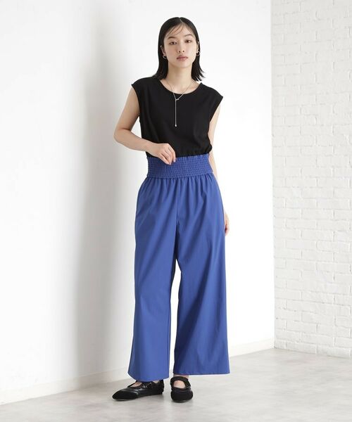 THE SHOP TK / ザ ショップ ティーケー パンツ | ウエストシャーリングパンツ【撥水/接触冷感/UV/洗濯機OK】 | 詳細10