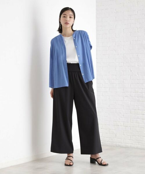 THE SHOP TK / ザ ショップ ティーケー パンツ | ウエストシャーリングパンツ【撥水/接触冷感/UV/洗濯機OK】 | 詳細2