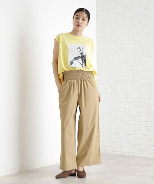 THE SHOP TK / ザ ショップ ティーケー パンツ | ウエストシャーリングパンツ【撥水/接触冷感/UV/洗濯機OK】 | 詳細6