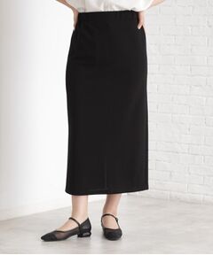 THE SHOP TK / ザ ショップ ティーケー ロング・マキシ丈スカート | サイドラメラインタイトスカート【洗濯機OK】