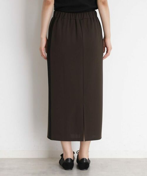 THE SHOP TK / ザ ショップ ティーケー ロング・マキシ丈スカート | サイドラメラインタイトスカート【洗濯機OK】 | 詳細11