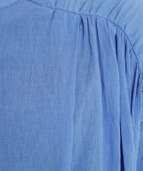 THE SHOP TK / ザ ショップ ティーケー シャツ・ブラウス | 麻調シアーフリルギャザーブラウス【洗える】 | 詳細12