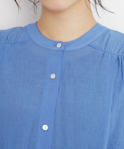 THE SHOP TK / ザ ショップ ティーケー シャツ・ブラウス | 麻調シアーフリルギャザーブラウス【洗える】 | 詳細16