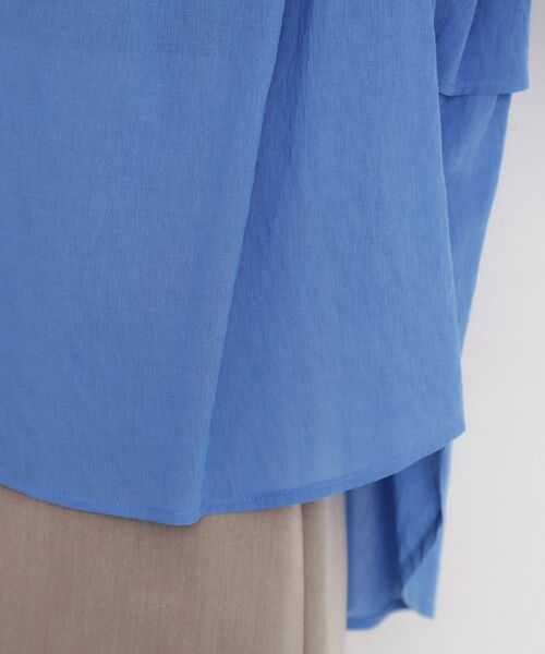 THE SHOP TK / ザ ショップ ティーケー シャツ・ブラウス | 麻調シアーフリルギャザーブラウス【洗える】 | 詳細18