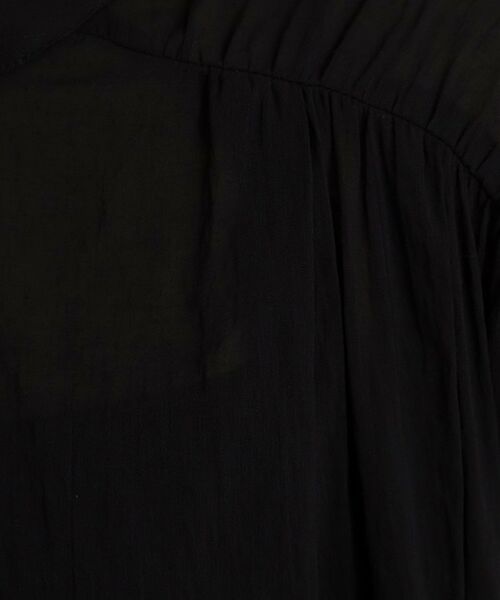 THE SHOP TK / ザ ショップ ティーケー シャツ・ブラウス | 麻調シアーフリルギャザーブラウス【洗える】 | 詳細8