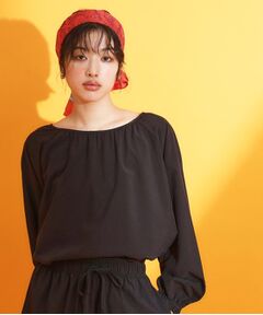 THE SHOP TK / ザ ショップ ティーケー シャツ・ブラウス | 【mizugiwa/ラッシュガード】ギャザーチュニック/前後2WAY/セットアップ可/接触冷感/UV/洗濯機OK