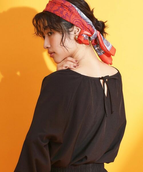 THE SHOP TK / ザ ショップ ティーケー シャツ・ブラウス | 【mizugiwa/ラッシュガード】ギャザーチュニック/前後2WAY/セットアップ可/接触冷感/UV/洗濯機OK | 詳細1