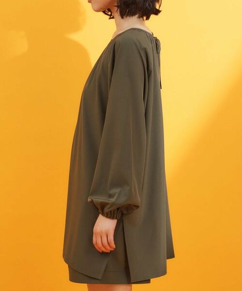 THE SHOP TK / ザ ショップ ティーケー シャツ・ブラウス | 【mizugiwa/ラッシュガード】ギャザーチュニック/前後2WAY/セットアップ可/接触冷感/UV/洗濯機OK | 詳細15