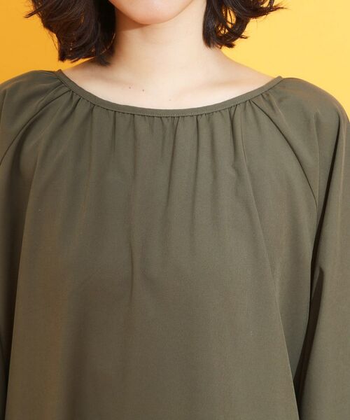 THE SHOP TK / ザ ショップ ティーケー シャツ・ブラウス | 【mizugiwa/ラッシュガード】ギャザーチュニック/前後2WAY/セットアップ可/接触冷感/UV/洗濯機OK | 詳細17