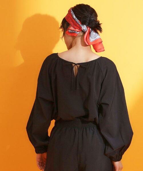 THE SHOP TK / ザ ショップ ティーケー シャツ・ブラウス | 【mizugiwa/ラッシュガード】ギャザーチュニック/前後2WAY/セットアップ可/接触冷感/UV/洗濯機OK | 詳細3