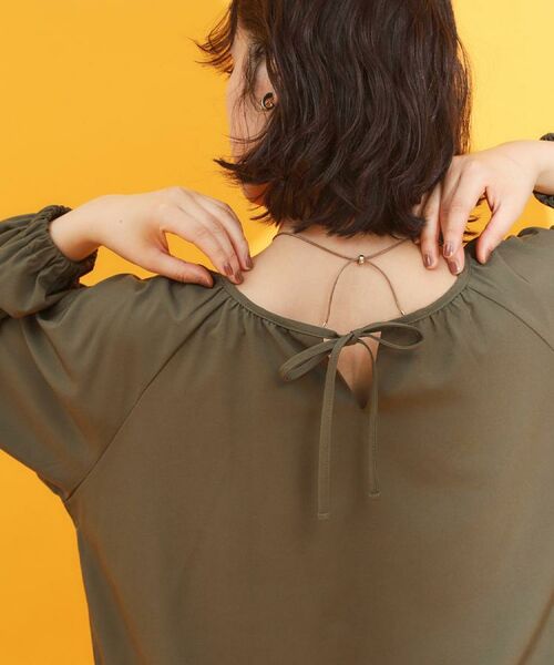 THE SHOP TK / ザ ショップ ティーケー シャツ・ブラウス | 【mizugiwa/ラッシュガード】ギャザーチュニック/前後2WAY/セットアップ可/接触冷感/UV/洗濯機OK | 詳細9