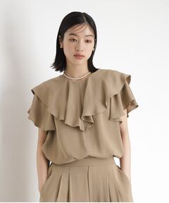 THE SHOP TK / ザ ショップ ティーケー シャツ・ブラウス | 【ONOFF活躍】フリルデザインブラウス/セットアップ可