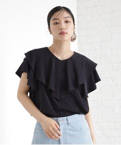 THE SHOP TK / ザ ショップ ティーケー シャツ・ブラウス | 【ONOFF活躍】フリルデザインブラウス/セットアップ可