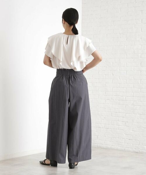 THE SHOP TK / ザ ショップ ティーケー シャツ・ブラウス | 【ONOFF活躍】フリルデザインブラウス/セットアップ可 | 詳細11