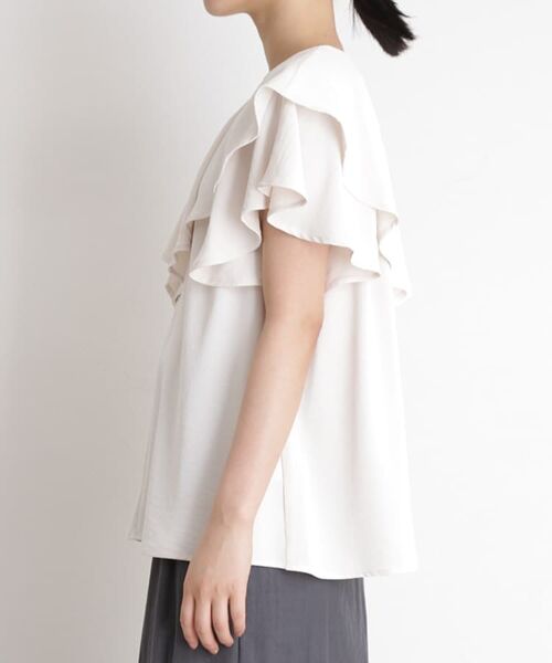 THE SHOP TK / ザ ショップ ティーケー シャツ・ブラウス | 【ONOFF活躍】フリルデザインブラウス/セットアップ可 | 詳細14