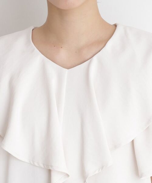 THE SHOP TK / ザ ショップ ティーケー シャツ・ブラウス | 【ONOFF活躍】フリルデザインブラウス/セットアップ可 | 詳細16