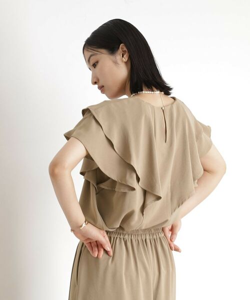 THE SHOP TK / ザ ショップ ティーケー シャツ・ブラウス | 【ONOFF活躍】フリルデザインブラウス/セットアップ可 | 詳細2