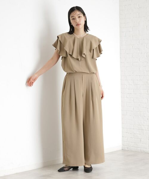 THE SHOP TK / ザ ショップ ティーケー シャツ・ブラウス | 【ONOFF活躍】フリルデザインブラウス/セットアップ可 | 詳細3