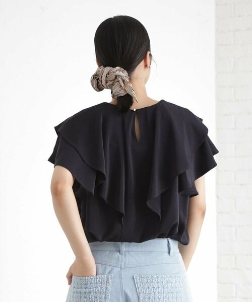 THE SHOP TK / ザ ショップ ティーケー シャツ・ブラウス | 【ONOFF活躍】フリルデザインブラウス/セットアップ可 | 詳細6