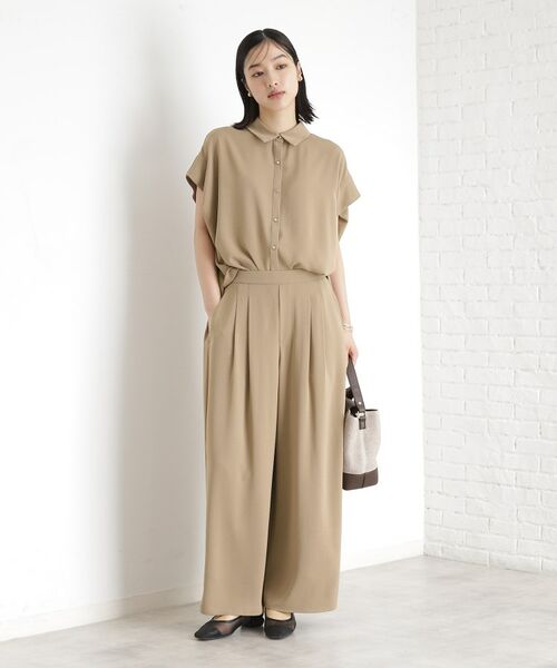 THE SHOP TK / ザ ショップ ティーケー シャツ・ブラウス | コットンライクブラウス【接触冷感/洗濯機OK/UV/セットアップ可】 | 詳細11