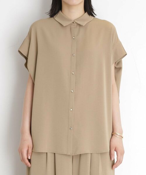 THE SHOP TK / ザ ショップ ティーケー シャツ・ブラウス | コットンライクブラウス【接触冷感/洗濯機OK/UV/セットアップ可】 | 詳細14