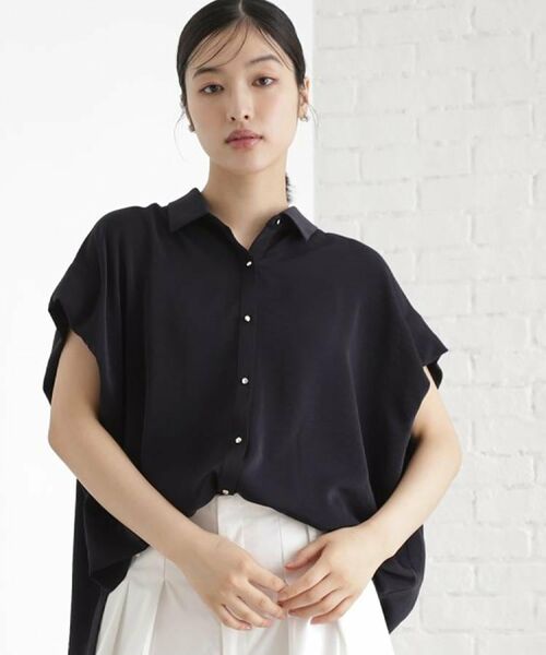 THE SHOP TK / ザ ショップ ティーケー シャツ・ブラウス | コットンライクブラウス【接触冷感/洗濯機OK/UV/セットアップ可】 | 詳細5