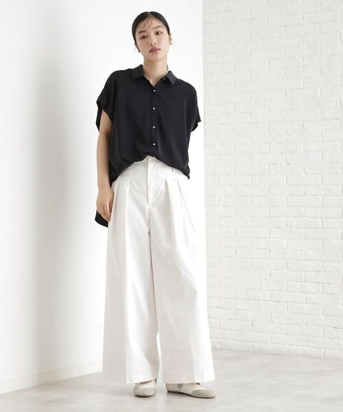 THE SHOP TK / ザ ショップ ティーケー シャツ・ブラウス | コットンライクブラウス【接触冷感/洗濯機OK/UV/セットアップ可】 | 詳細7
