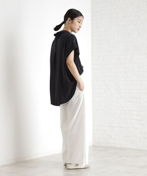 THE SHOP TK / ザ ショップ ティーケー シャツ・ブラウス | コットンライクブラウス【接触冷感/洗濯機OK/UV/セットアップ可】 | 詳細8