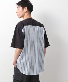 THE SHOP TK / ザ ショップ ティーケー シャツ・ブラウス | エシカルブロード切替Tシャツ