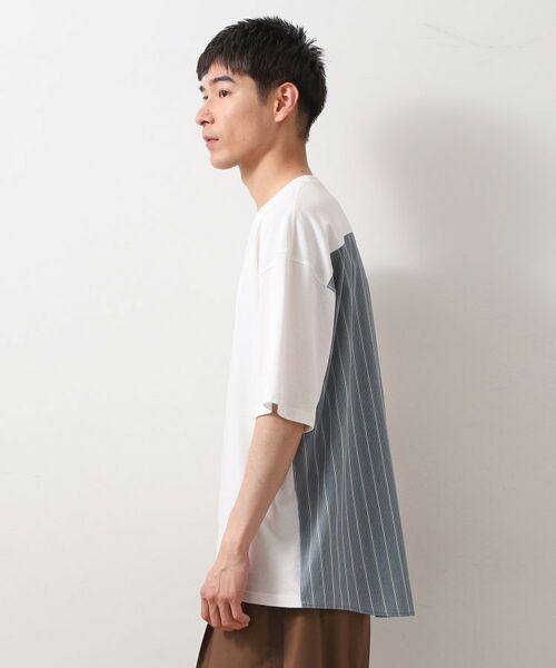 THE SHOP TK / ザ ショップ ティーケー シャツ・ブラウス | エシカルブロード切替Tシャツ | 詳細1