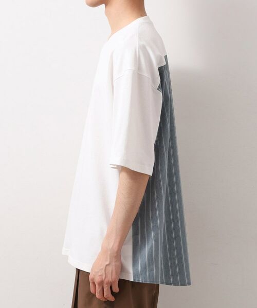 THE SHOP TK / ザ ショップ ティーケー シャツ・ブラウス | エシカルブロード切替Tシャツ | 詳細10