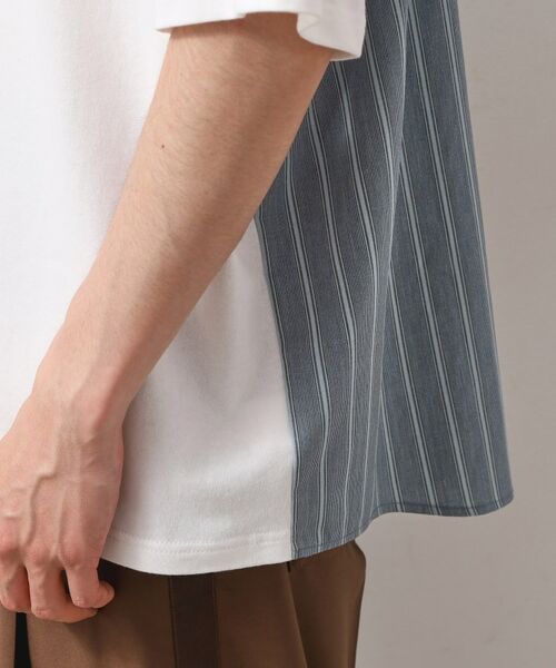 THE SHOP TK / ザ ショップ ティーケー シャツ・ブラウス | エシカルブロード切替Tシャツ | 詳細14