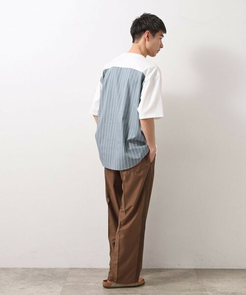 THE SHOP TK / ザ ショップ ティーケー シャツ・ブラウス | エシカルブロード切替Tシャツ | 詳細3