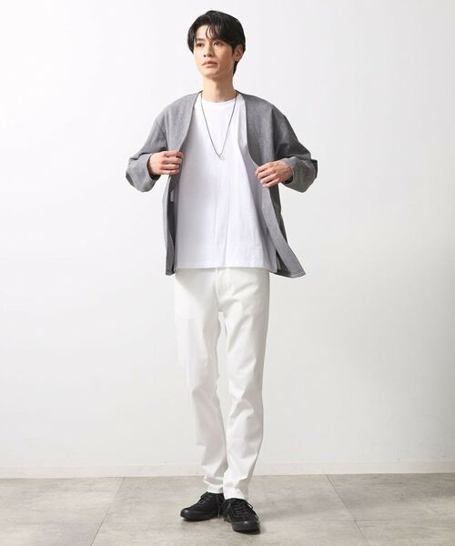 THE SHOP TK / ザ ショップ ティーケー カーディガン・ボレロ | シャリルジャージカーディガン 洗濯機OK/吸水速乾/イージーケア/セットアップ可 | 詳細2