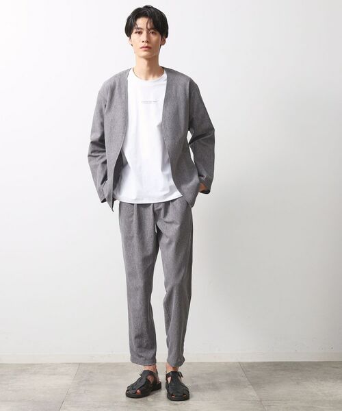 THE SHOP TK / ザ ショップ ティーケー カーディガン・ボレロ | シャリルジャージカーディガン 洗濯機OK/吸水速乾/イージーケア/セットアップ可 | 詳細3